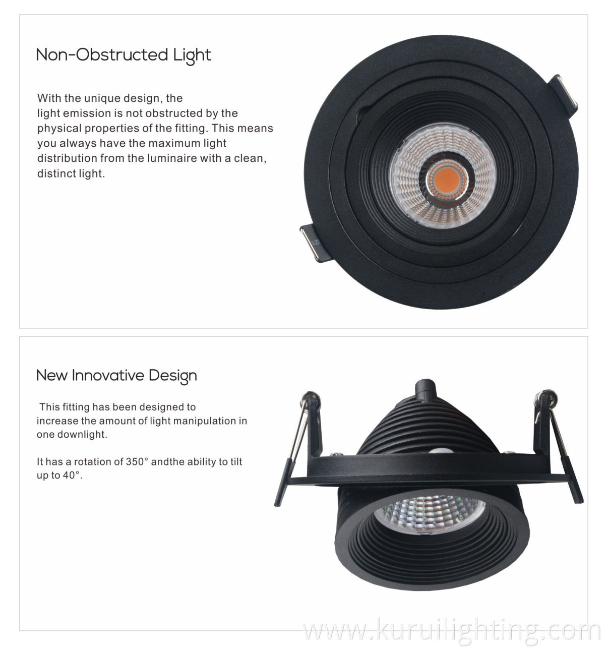 8W 10W 12W new modern own design adjustable recessed die-cast aluminum led spotlight for project